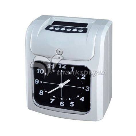 Time Card Machine Employee Time Clock With 50 Time Cards And 2 Keys And 1
