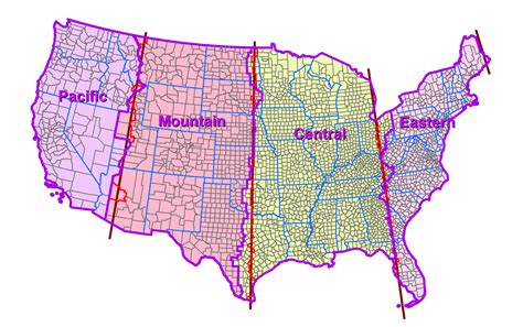 Map With Time Zone Lines World Map