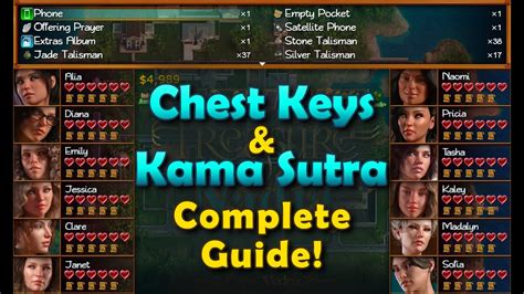 Treasure Of Nadia Chest Keys Kamasutra Complete Guide Youtube