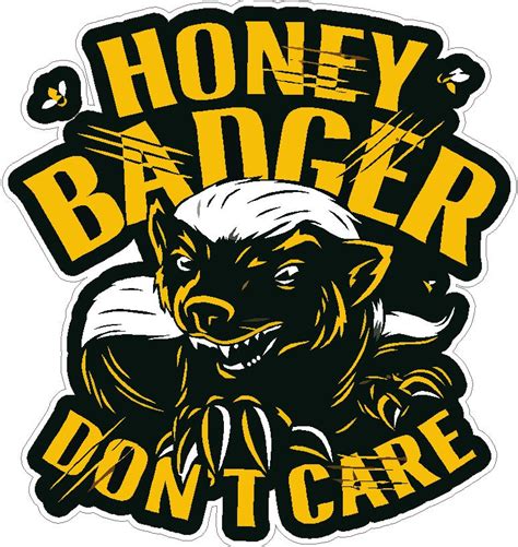 Honey Badger Decal Bumper Stickers Stickers Labels And Tags