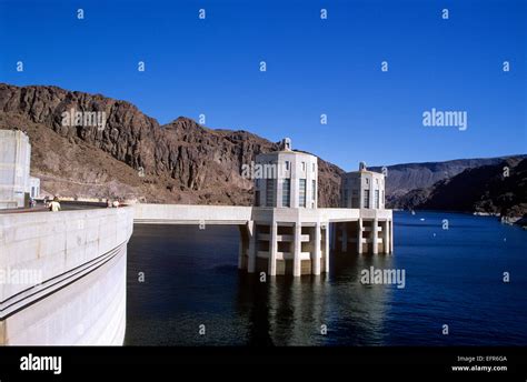 Hoover Dam Lake Mead Nevada Usa Stock Photo Alamy