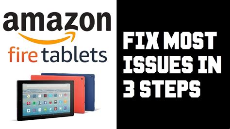 Amazon Fire Tablet How To Fix Most Issues In 3 Steps Frozen Reset