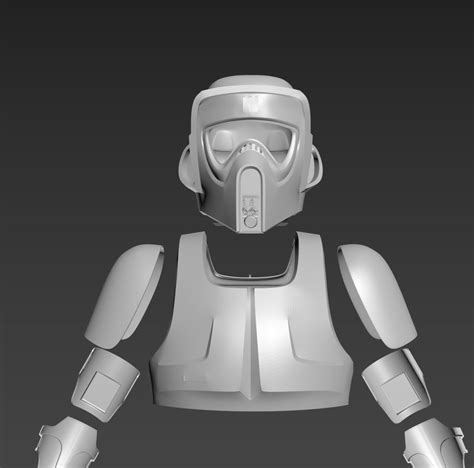 Star Wars Imperial Scout Trooper 3d Printable Model 2