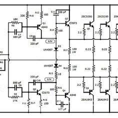 Power amplifier 1000 500 250 and 125 wat transistors. Amplificador De 1000 Watts Diagrama