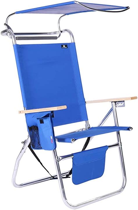 Chairs Lounge Chairs 18 High Seat Big Tycoon Beach Chair Wcanopy