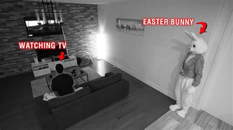 caught easter bunny on our security cameras at 3 am unbelievable youtube