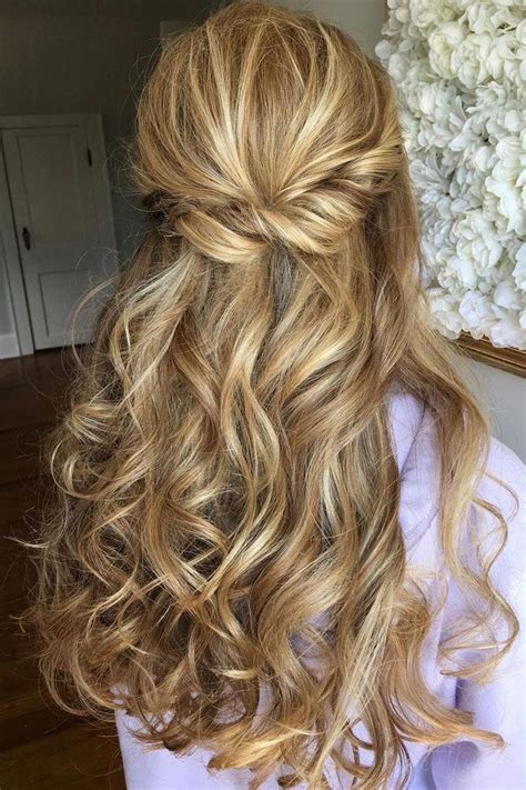Fresh Half Up Half Down Curls Tutorial For New Style The Ultimate Guide To Wedding Hairstyles