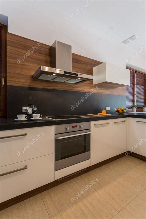 Cozy Contemporary Kitchen Interior — Stock Photo © Photographeeeu