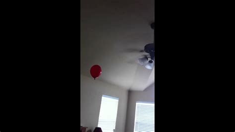 Balloon Meets Ceiling Fan Youtube