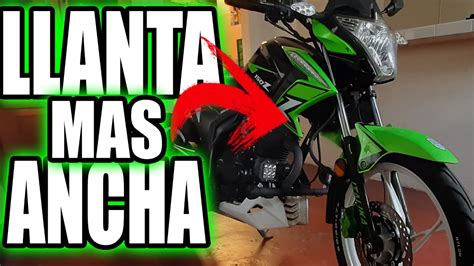 😱 Llanta Mas Ancha Para Moto Italika 150z Modificada Italika 150z