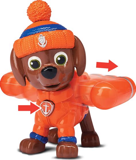 Paw Patrol Snow Rescue Zuma Action Figure With Transforming Pup Pack