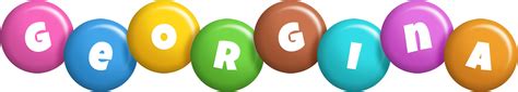 Georgina Logo Name Logo Generator Candy Pastel Lager Bowling Pin Premium Style