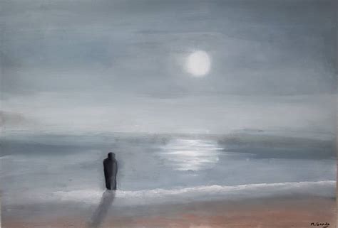 The Lonely Man Painting By Mercedes Gordo Saatchi Art