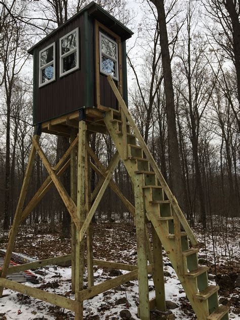 Elevated Deer Stand Completed This Year Deer Stand Hunting Stands