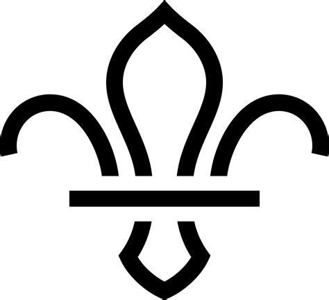black fleur de lys logo  birmingham st billesley scout group