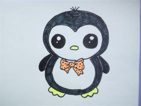 Wollen sie wissen, wie man die hände von jungen und mädchen zeichnet, schöne bilder zum abzeichnen. Kawaii Bilder Tutorial: Einen Pinguin malen. Zeichnen ...