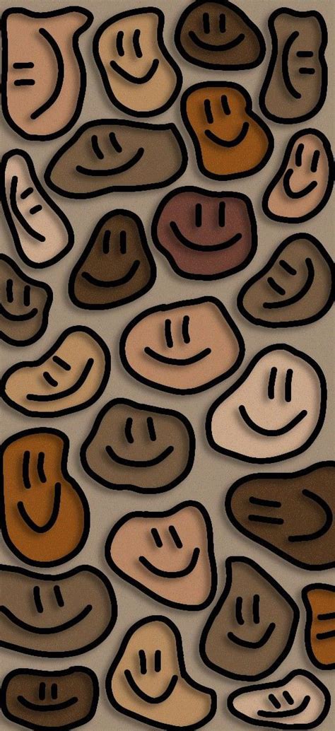 Wallpaper Brown Smiles In Cute Simple Wallpapers Phone