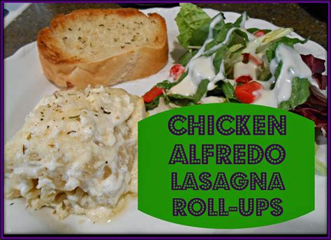 Snippets N Stuff Chicken Alfredo Lasagna Roll Ups