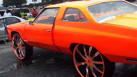 Some cars will not make the cut! HIGHLIGHTER NEON Donk on 30s Florida Classic 2013 - Big ...
