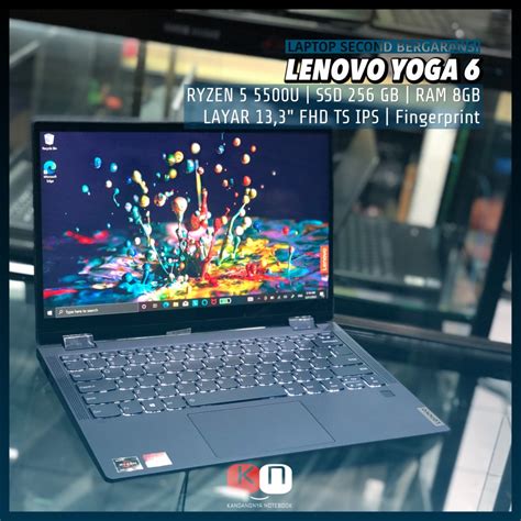 Jual Lenovo Yoga 6 Amd Ryzen 5 5500u Ram 8256gb Ssd Touchscreen X360