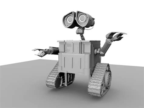 Wall E Robot 3d Model Maya Files Free Download Modeling 46507 On Cadnav