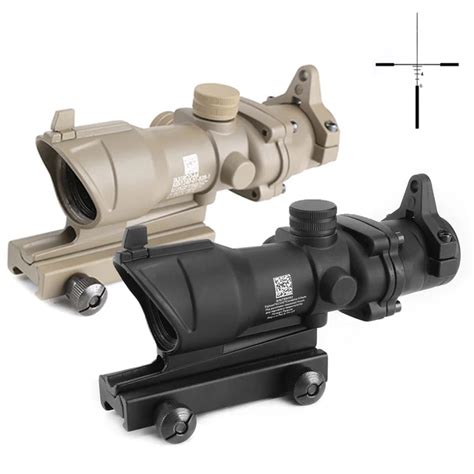 Spina Optics Tactical Riflescope Optical Sight Acog 4x32 Red Dot Sight