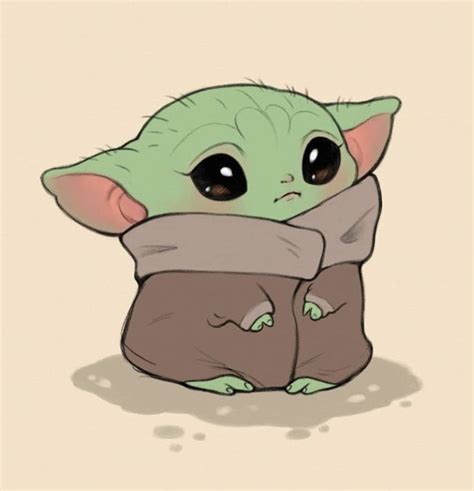 Baby Yoda Cute Cartoon Drawings Yoda Art Cute Disney Drawings