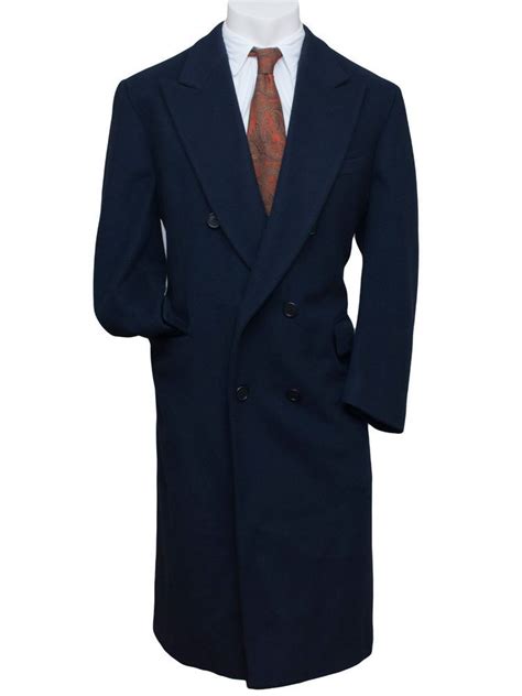 Saks Fifth Avenue Pure Cashmere Trench Over Coat Double Breasted Mens