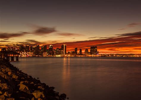 San Diego At Dawn Dave Wood Nature Photography