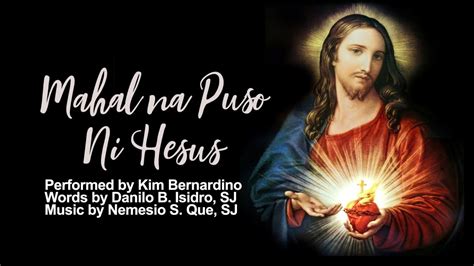 Mahal Na Puso Ni Hesus C Lyric Video Youtube