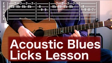 How To Play Acoustic Blues Guitar Solo Lesson Youtube