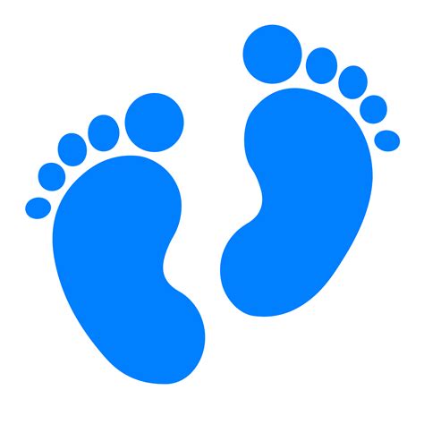 Baby Footprint Flat Icon On Transparent Background 17177957 Png