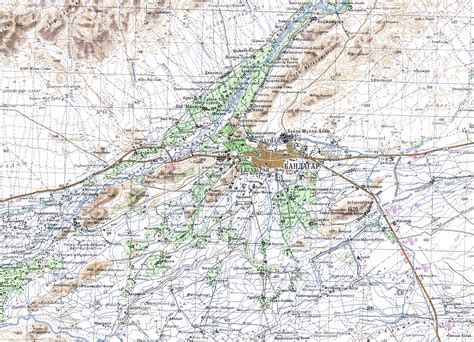 Kandahar Area Topo Map Kandahar Afghanistan Mappery