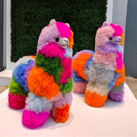 Rainbow Llama Limited Edition Handmade Stuffed Animals Sewing