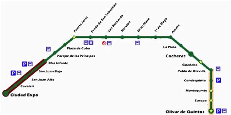 Seville Metro Map