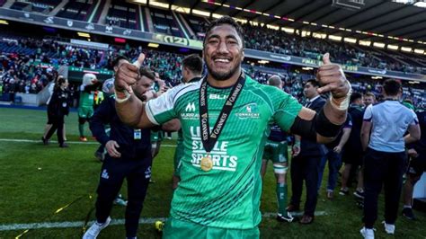 Bundee aki playing for ireland in the six nations. WATCH: Connacht hero Bundee Aki throws his medal into the ...