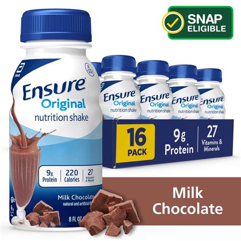 Ensure Original Milk Chocolate Nutrition Shake Pack Walmart Com