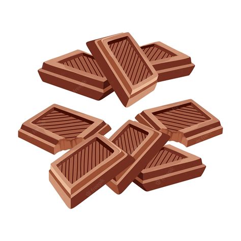 Premium Vector Chocolate Bar Sweet Food Choco Cacao Vector Illustration