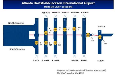 Concourse C Atlanta Airport Map Southwest Airlines Terminal Atlanta