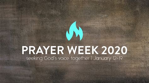 Prayer Week 2020 January 12 19 — Central Baptist Church Edmonton
