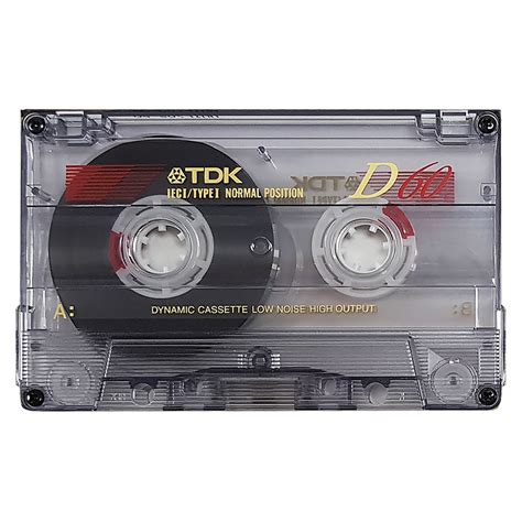 Tdk D60 1995 97 Ferric Blank Audio Cassette Tapes Retro Style Media