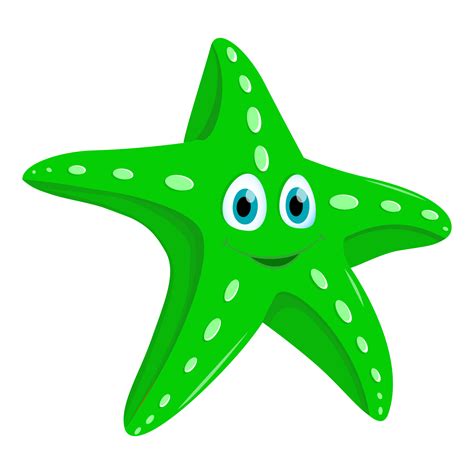 Green Clipart Starfish Green Starfish Transparent Free For Download On