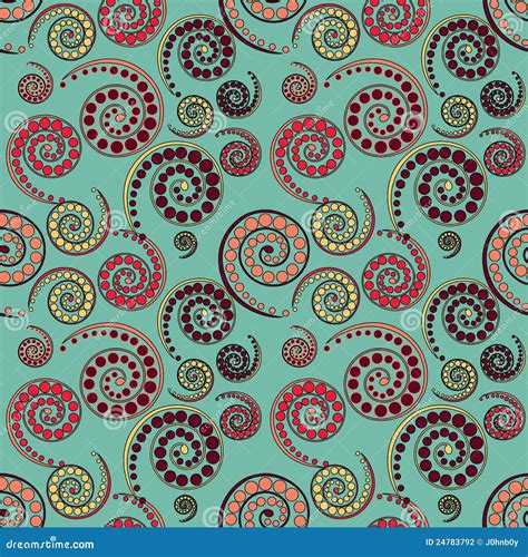 Funky Retro Seamless Pattern Stock Vector Illustration Of Background