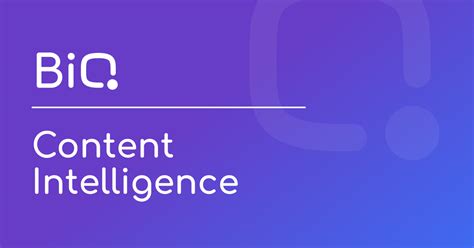 Content Intellegence - BiQ in 2021 | Intellegence, Content analysis, Content marketing strategy