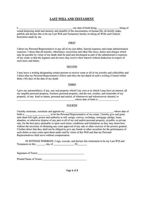 How can an illegitimate child inherit from his father? Last Will And Testament, Self-Proving Affidavit - The ...