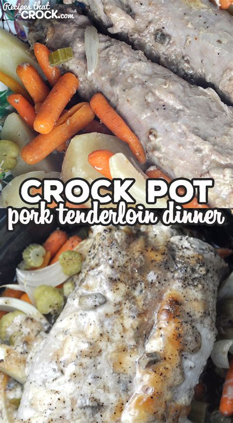 View top rated free crock pot pork tenderloin recipes with ratings and reviews. Crock Pot Pork Tenderloin Dinner - Recipes That Crock!
