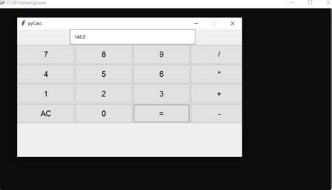 GUI Calculator In Python With Source Code Source Code Projects