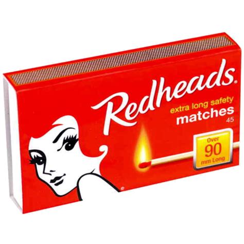 Redheads Extra Long Matches 45 Pack Bundlfresh
