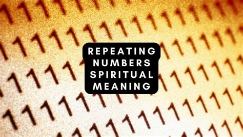 Unlocking The Power Of Repeating Numbers Spiritual Meaning