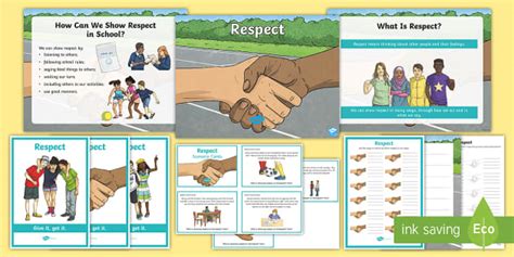 School Values Respect Activity Pack Lehrer Gemacht